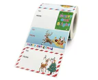 500pcs/roll Adhesive Christmas Gift Name Tags XMAS Stickers Present Seal Labels Christmas Decals Gift Package