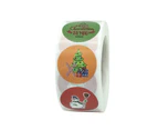 Stickers Seal Labels Christmas Cartoon Cute Sticker For Gift Box Decor Stationery Envelope Labels