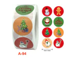 Stickers Seal Labels Christmas Cartoon Cute Sticker For Gift Box Decor Stationery Envelope Labels