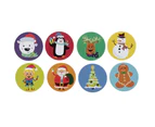 500pcs/wad christmas sticker 8 designs pattern cartoon sticker for kids toys christmas gift waterproof adhesive labels