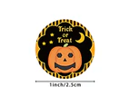 500Pcs/Roll Halloween Pumpkin Decor Labels Seal Stickers DIY Gift Paper Sticker