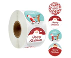 3.8cm Roll Stickers Christmas Day Decoration Gifts Series Self-adhesive Sticker Labels 500 Pieces A Roll