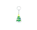 10 Pcs New Creative PVC Silicone Christmas Key Ring Keychain Small Gift Bag Car Key Pendant Christmas tree