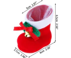 10 pack Christmas candy red boots, hanging pendant decoration gift bag Christmas decorations party supplies