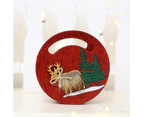 4Pcs Christmas Decorations Felt Candy Bag Mini Christmas Candy Gift Bag Christmas Candy Bag Ornament Pendant Christmas Decoration