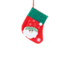 5 Pcs Christmas socks gift bag small Christmas socks pendant Christmas tree pendant candy bag