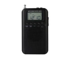Bluebird HRD-104 Digital Radio Practical 40mm Driver Speaker 1.3 Inch LCD Display FM/AM Portable Radio for Cycling-Black
