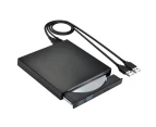 Bluebird USB 2.0 Slim Writer/Burner/Rewriter/CD ROM External DVD Drive for PC Laptop-Black