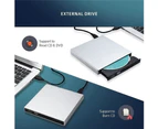 Bluebird USB 2.0 Slim Writer/Burner/Rewriter/CD ROM External DVD Drive for PC Laptop-Black
