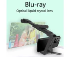 Bluebird Phone Screen Magnifier Foldable Adjustable Eye Protection High Clarity Screen Amplifier Desktop Holder for Home-Black