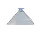 Bluebird Universal 3D Hologram Pyramid Display Projector Video Stand for Mobile Phone-Silver