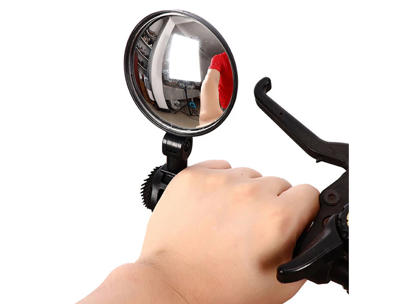 MTB Bike Bicycle Handlebar Mount Round Rearview Mirror Safety Cycling Equipment