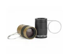 Fulllucky 2.5x17.5mm Mini Telescope Pocket Monocular High Clarity Lens with Knuckle Finger Ring-Khaki