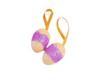 Easter hanging Decoration Eggs Glitter Ombre 6 Pack