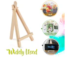 10pcs Mini Easels, Small Wooden Chalkboard Stand, Easel, Photo Memo Stand, Place Card Holder, Name Plaque, etc.