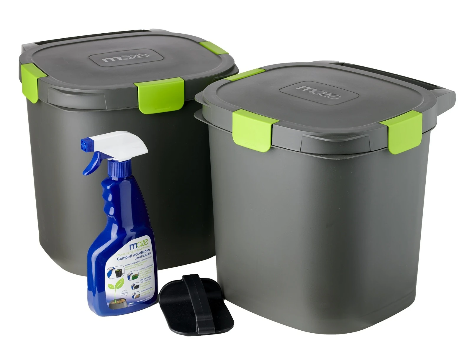 Maze 14lt Indoor Composter Twin Pack- Airtight Bokashi System