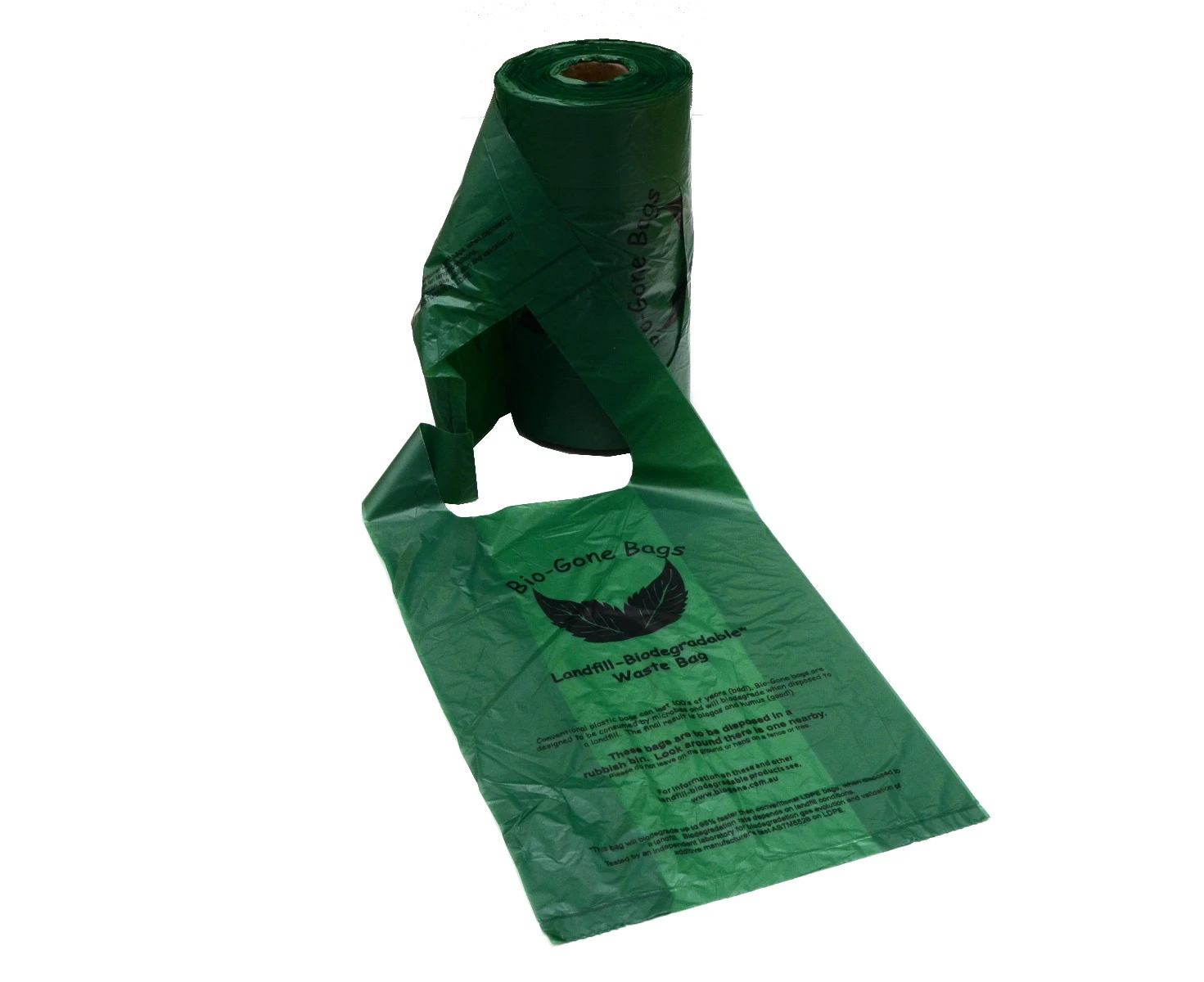 Biogone Biodegradable Dog Poo Bags with Handles - 1 roll of 250 bags