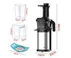 Advwin Cold Press Slow Juicer Machines Vegetable and Fruit Healthy Juice Extractor Stainless Steel Electric Juice Maker