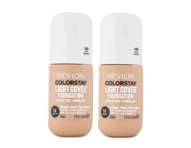 2 x Revlon ColorStay Light Cover Foundation 30mL - 150 Buff