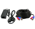 Elinz Power Cord Aus Plug & BNC VIdeo Cable for 4CH 8CH Security Camera System