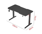 Gaming Desk Computer Desktop Home Racer Carbon Fiber Table Hook