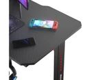 Gaming Desk Computer Desktop Home Racer Carbon Fiber Table Hook