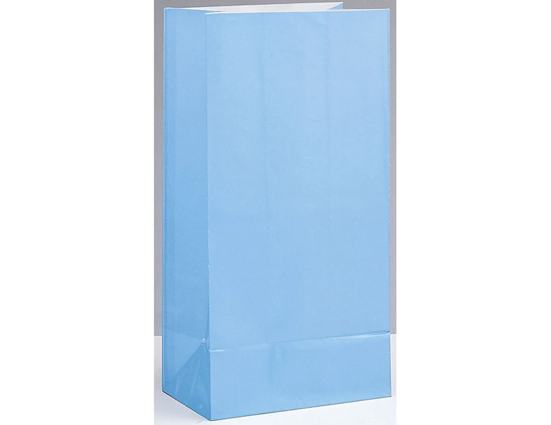 Paper Bags Powder Blue 12 Pack