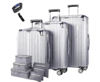 3pc Luggage Suitcase Trolley Set TSA Travel Carry On Bag Hard Case Lightweight I