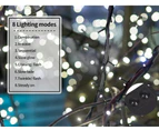 25M 200LED String Solar Powered Fairy Lights Garden Christmas Decor Cool White - Warm White/Cool White/ Multi-coloured