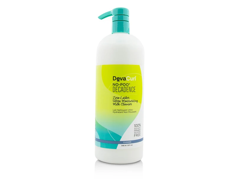 DevaCurl NoPoo Decadence (Zero Lather Ultra Moisturizing Milk Cleanser  For Super Curly Hair) 946ml/32oz