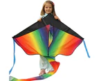 Rainbow Single Line Fly-Hi Delta Kite with 100m String Board Kids Outdoor Toy-
