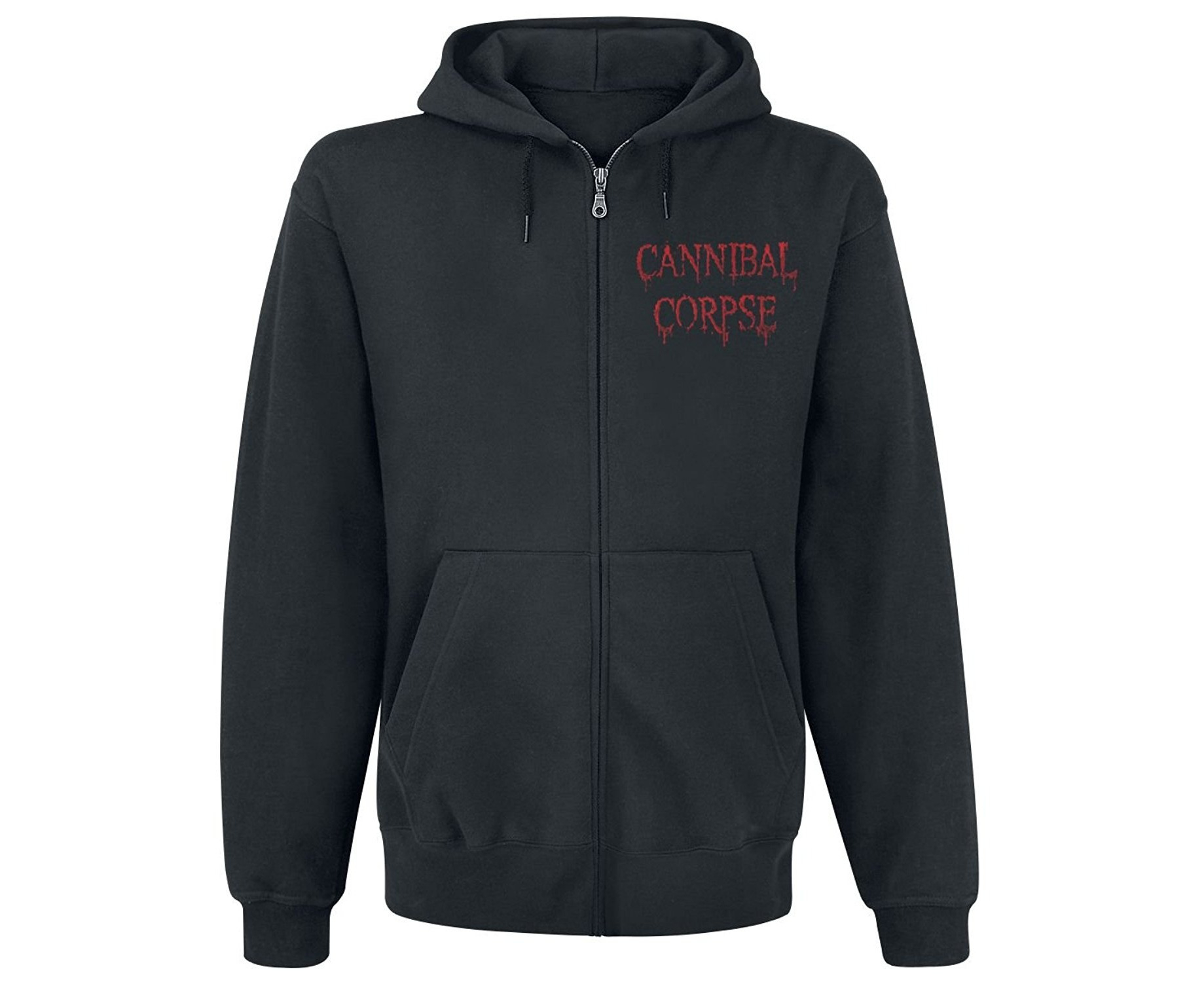 (Medium, Black) - Cannibal Corpse Red Before Black Hooded Zip Black ...