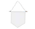 Mbg Nordic Blank Cotton Brooch Pin Badge Holder Hanging Wall Display Banner Flag-S White - White