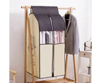 Hanging Clothes Bag Garment Bag Organizer Storage with Clear PVC Windows Garment Rack Cover Dust-Proof