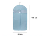 Garment Bag Organizer Storage with Clear Windows Garment Rack Cover Well-Sealed Hanging Closet Cover for Suits Coats Jackets