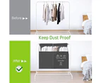 Dustproof Clothes Rack Cover Expandable Hanging Closet Cover Shoulder Dust Cover Clothes Protector for Coats Suits Dresses