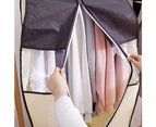 Hanging Clothes Bag Garment Bag Organizer Storage with Clear PVC Windows Garment Rack Cover Dust-Proof
