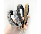 SunnyHouse Ponytail Buckle Elegant Decorative Clasp Tightly Rhinestone Tassel Headdress Clip for Girl - Black