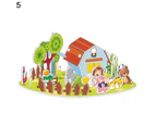 Castle House Jigsaw Self Assembly Educational Paper 3D Creative Building Blocks Puzzle for Children- 5