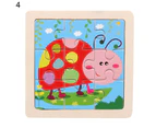 Educational Toy Smooth Surface Safe to Use Wood Educational Puzzle Board for Girl- 4