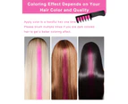 New hair chalk comb temporary bright color hair dye, suitable for girls 4 5 6 7 8 9 10 birthday party DIY Children's Day, Christmas.