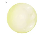Giant Elastic Water-filled Ball TPR Interactive Toy Water Filled Ball for Swimming Pools-Yellow L