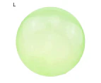Giant Elastic Water-filled Ball TPR Interactive Toy Water Filled Ball for Swimming Pools-Green L