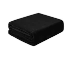 Bluebird Electric Blanket Constant Temperature Flannel USB Heated Plush Throw Blanket Warming Cape for Home-Black