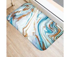 Floor Mat Anti-slip Absorbent Flannel Marble Printed Door Rug Home Supplies