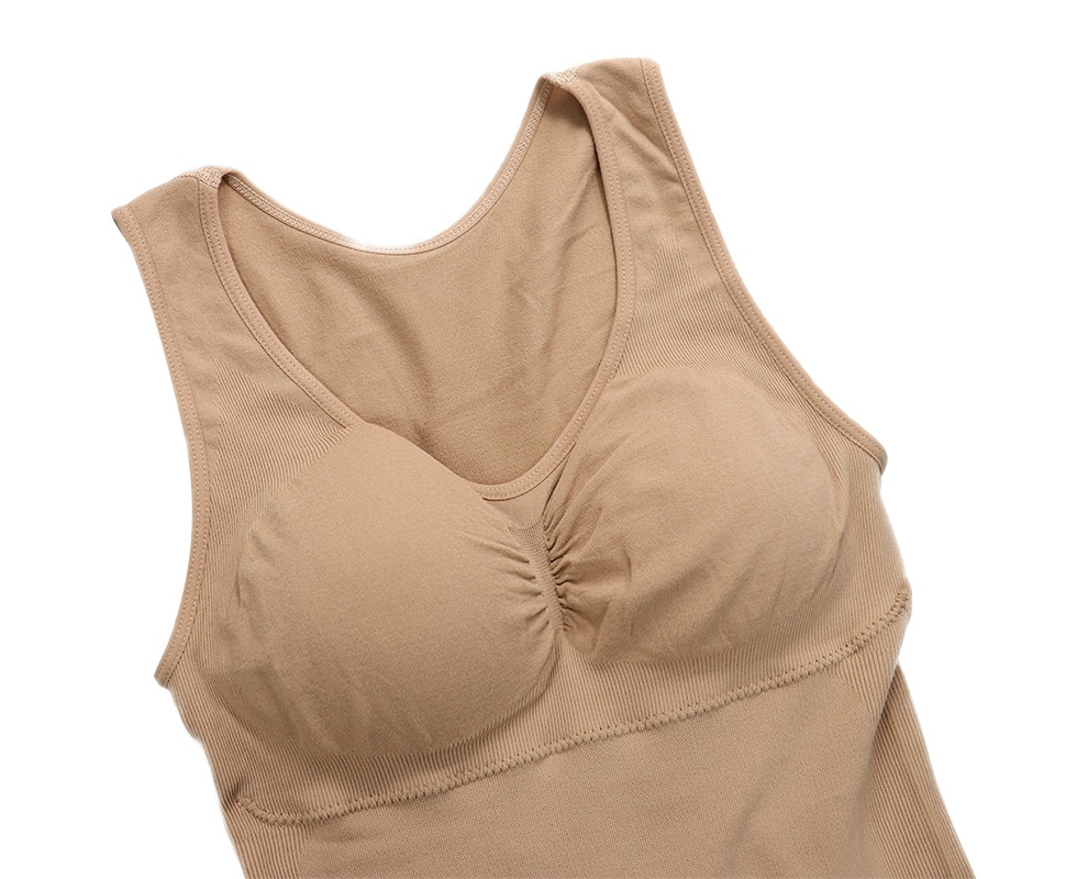 Women's Cami Shaper Tank Top with Built in Removable Genie Bra