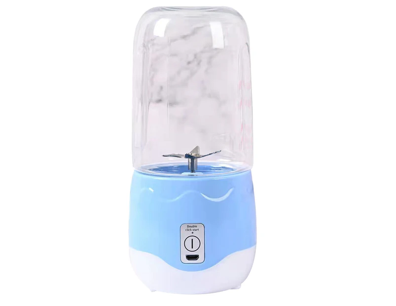 Bluebird 1800mAh 400ml Juicer Cup Non-slip Rechargeable Portable Juice Shakes Smoothies Fruit Blender for Travel -Blue