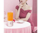 Bluebird 500ml Electric Juicer Labor-saving Food Grade 4/6 Blades Powerful Motor Mini Automatic Fruit Mixer for Home-Pink 2