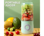 Bluebird 500ml Convenient Fruit Juicer High Speed Operation ABS Compact Portable Rechargeable Electric Blender for Home-Green
