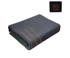 Bluebird 3 Level Heating Blanket Machine Washable Quick Warming Foldable Electric Heating Plush Throw Blanket for Winter-Grey